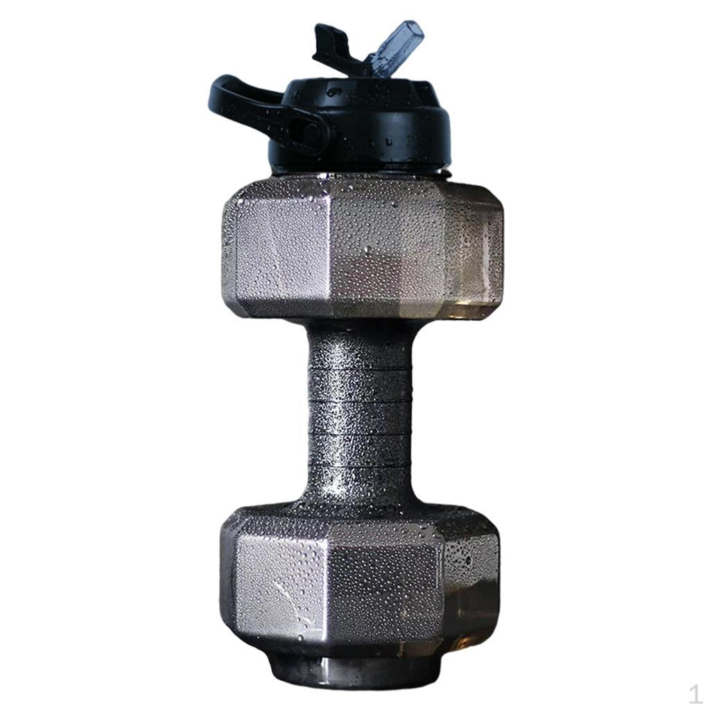 1 шт. Водяная гантель, Гантели, заполненные водой, Прочный инструмент-гантель из инжекционного пластика 2600ML Black